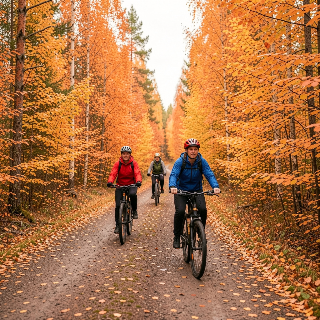 Pyöräily luontopoluilla Suomessa